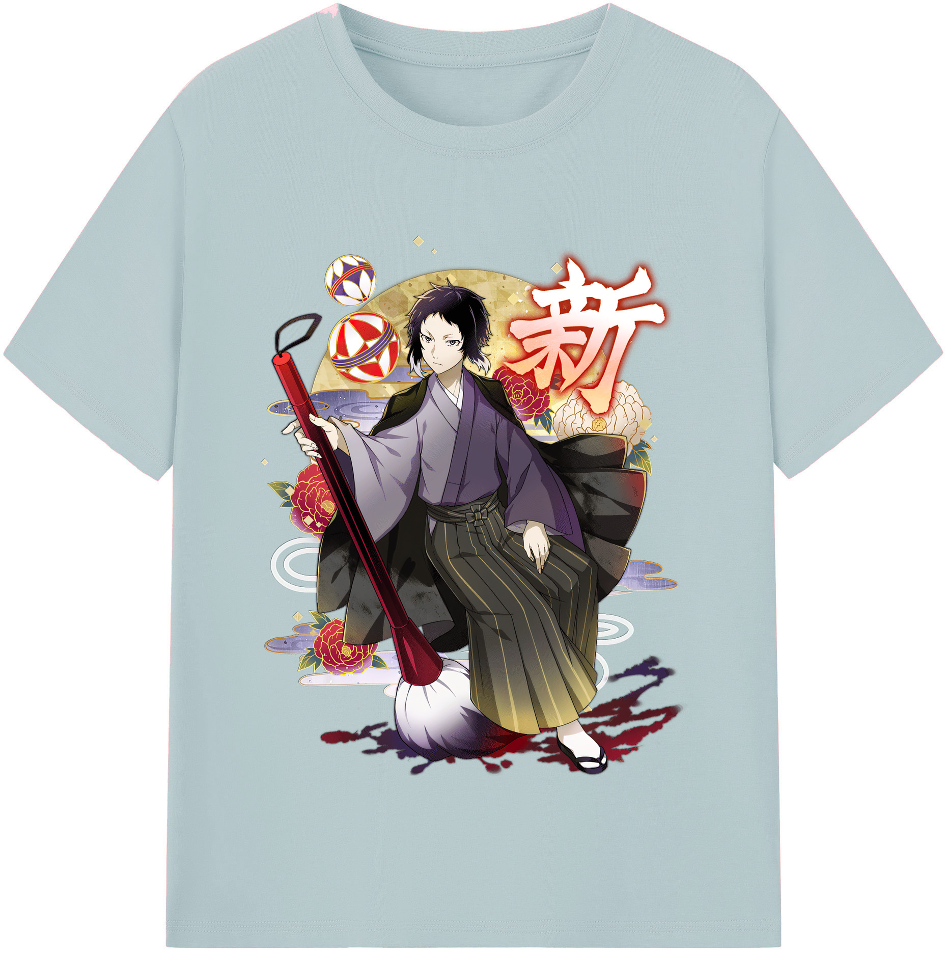 （画像用） 文豪ストレイドッグス Bungo Stray Dogs 綿100％半袖Tシャツ（フロントプリント）